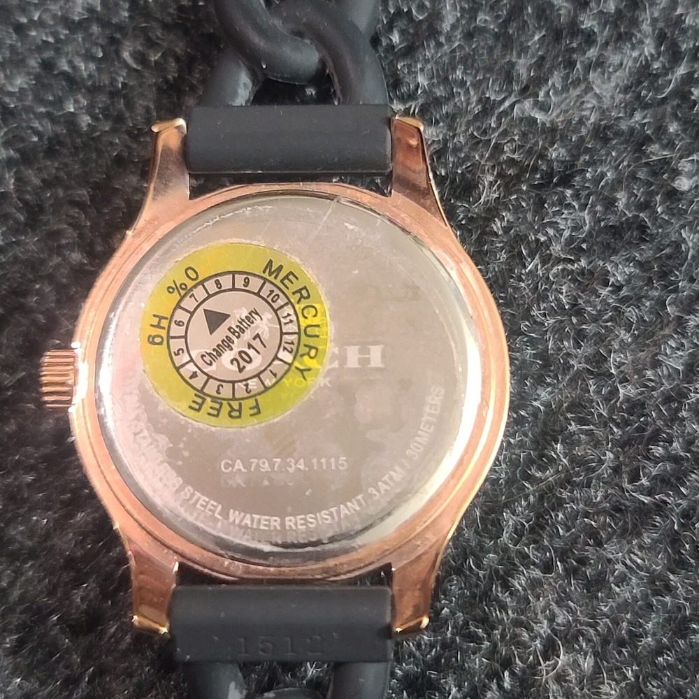 Coach Maddy Women's Watch W6044 Rose‎ Gold Box & Manual New Battery - Picture 4 of 13